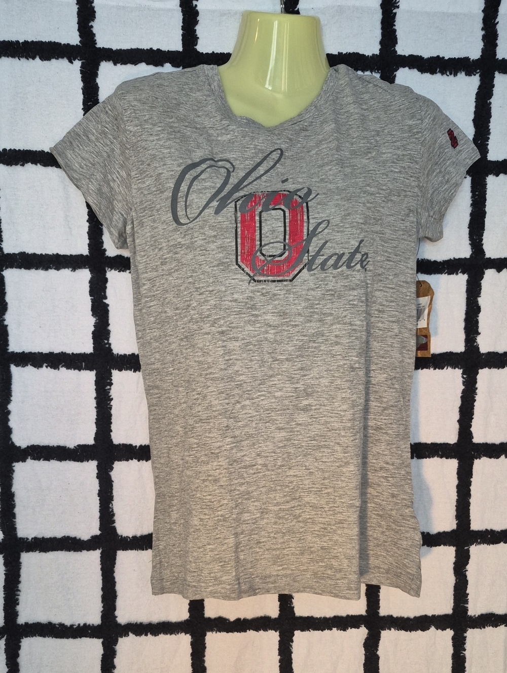 NWT L Izod Collegiate Ohio State OSU Vintage Style Tee Shirt Top